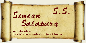 Simeon Salapura vizit kartica
